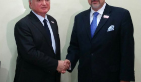 Edward Nalbandian meets the OSCE Secretary General Lamberto Zannier
